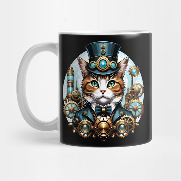 Steampunk Cat by ArtfulTat